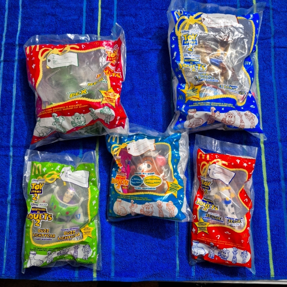 Vintage McDonald's Toy Story 2 Candy Dispenser Lot